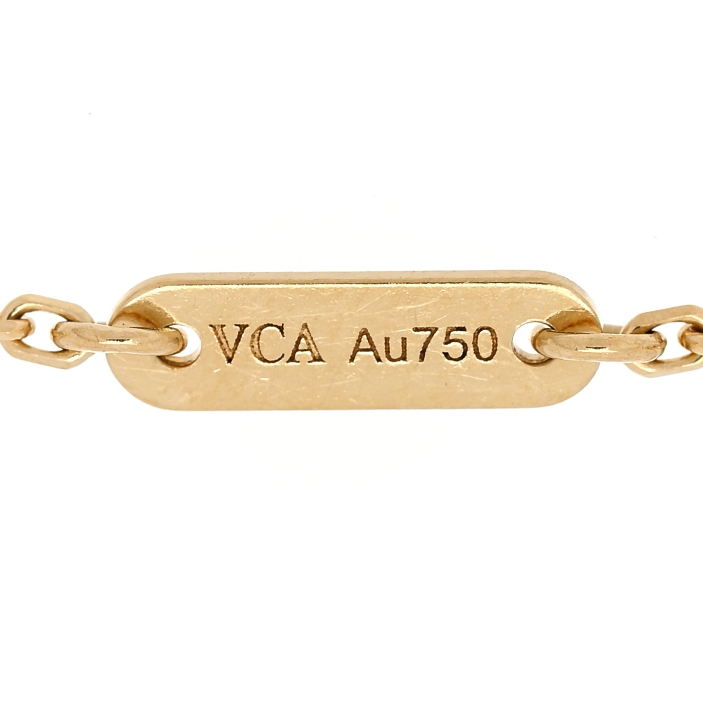18K Yellow Gold Mother of Pearl Sweet Alhambra Bracelet