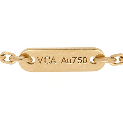 Van Cleef & Arpels 18K Yellow Gold Mother of Pearl Sweet Alhambra Bracelet 4 of 6