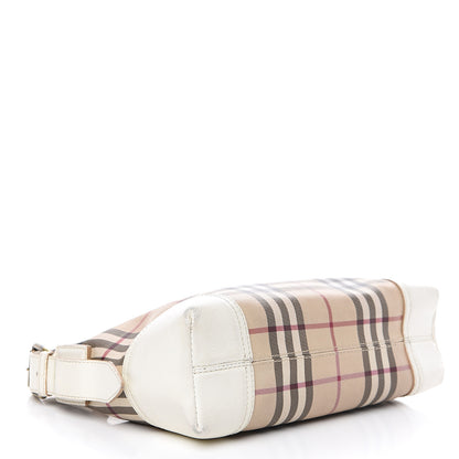 Burberry House Check Hobo White 3 of 12