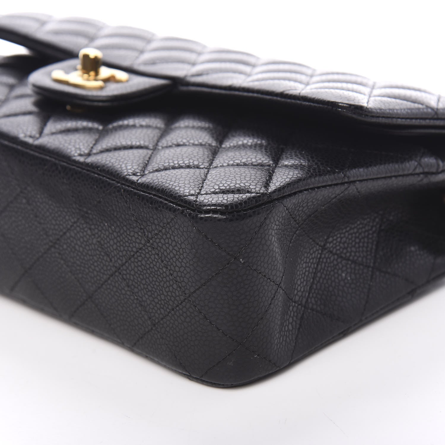 Chanel Caviar Quilted Medium Double Flap Black 8 of 10
