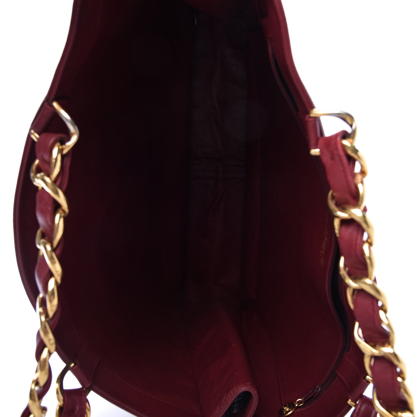 Lambskin Jumbo CC Shoulder Bag Red