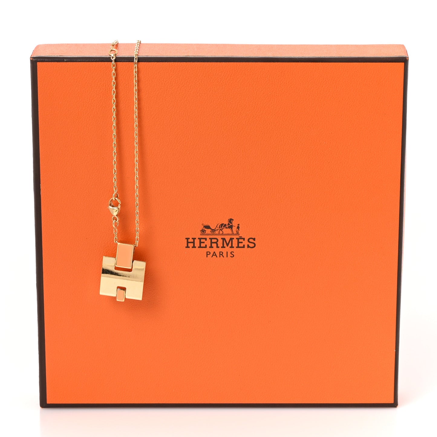 Gold Plated Lacquered Eileen Pendant Necklace Rose Dragee