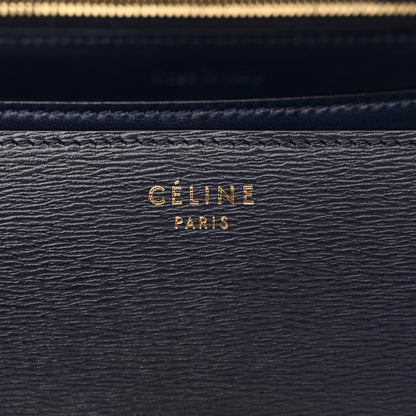 Celine Liege Calfskin Medium Classic Box Flap Bag Dark Blue 6 of 14