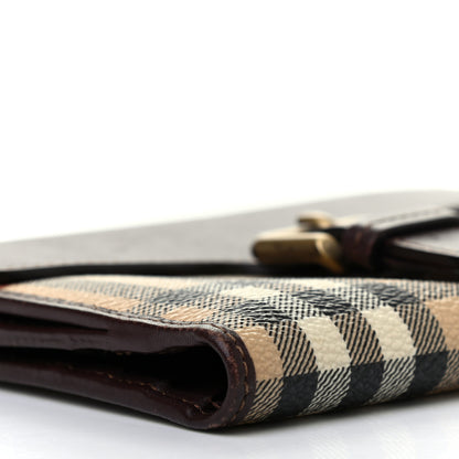 Burberry Calfskin House Check Wallet Brown 8 of 9