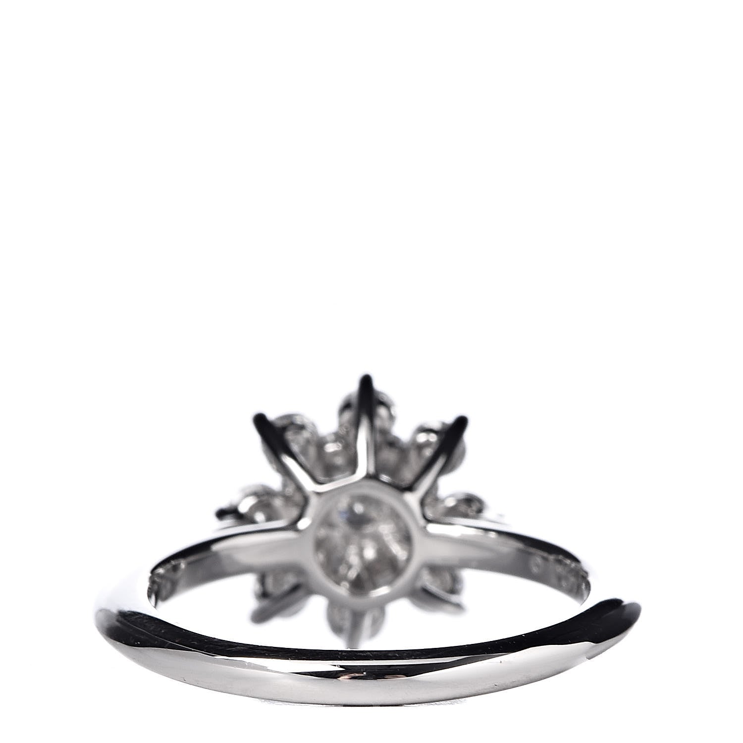 Tiffany Platinum Diamond Flower Ring 50 5.5 4 of 5
