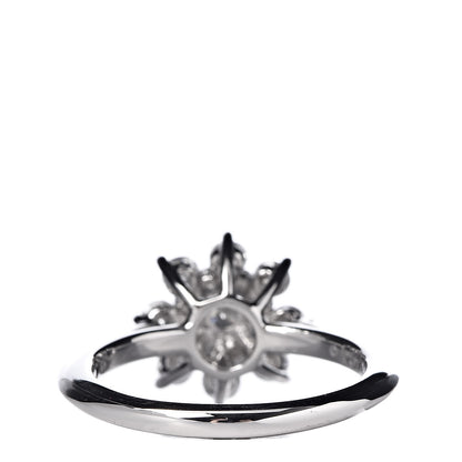 Tiffany Platinum Diamond Flower Ring 50 5.5 4 of 5