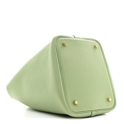 Hermes Taurillon Clemence Picotin Lock 22 MM Vert Criquet 4 of 11