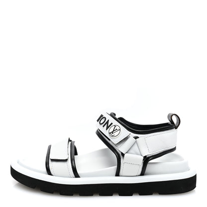 Louis Vuitton Calfskin Pool Pillow Flat Comfort Sandals 39 White 1 of 7