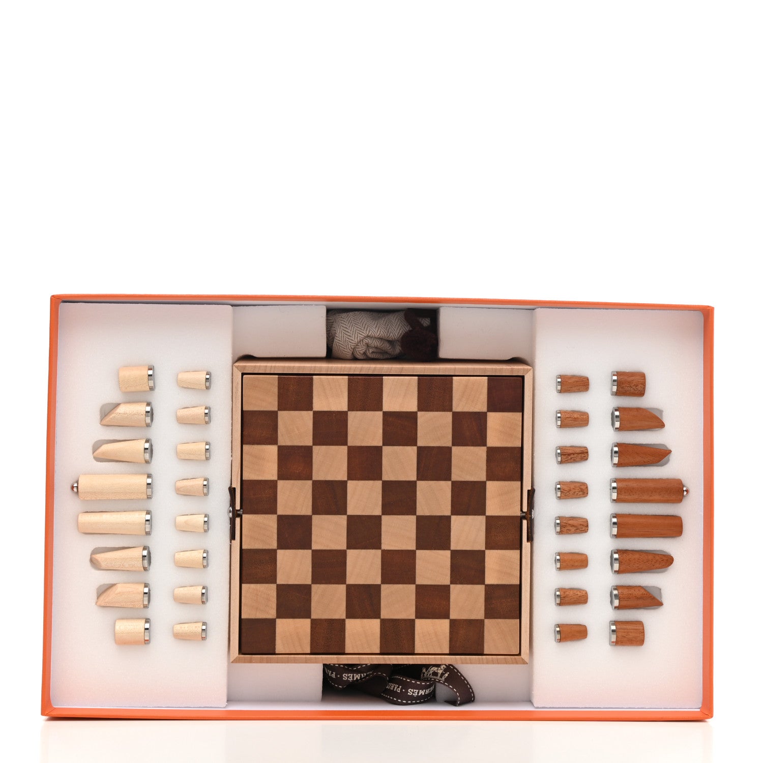 Hermes Sycamore Mahogany Wood Samarcande Chess Game 9 of 10