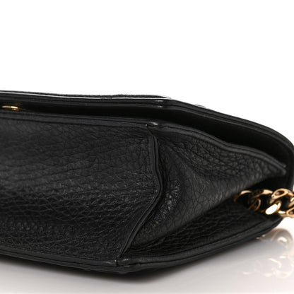 Christian Dior Grained Calfskin Small Diorama Flap Bag Black 8 of 8