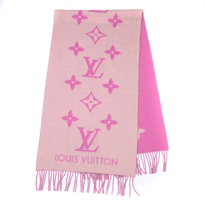 Louis Vuitton Cashmere Monogram Reykjavik Scarf White Pink 3 of 8