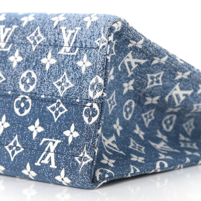 Louis Vuitton Monogram Jacquard Denim Onthego MM Bleu 9 of 9