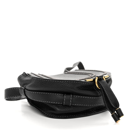 Chloe Grained Calfskin Small Marcie Saddle Bag Black 4 of 9