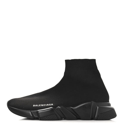 Balenciaga Neoprene Knit Womens Speed Sneakers 39 Black White 1 of 9
