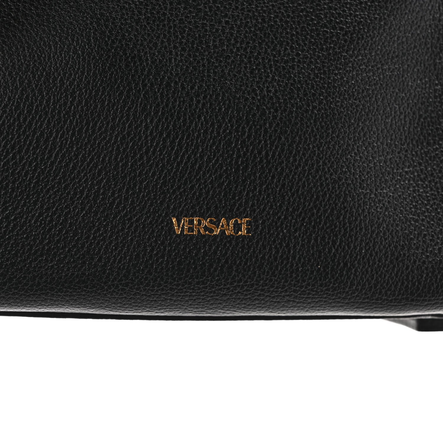 Versace Grained Calfskin Small La Medusa Top Handle Bag Black 10 of 11