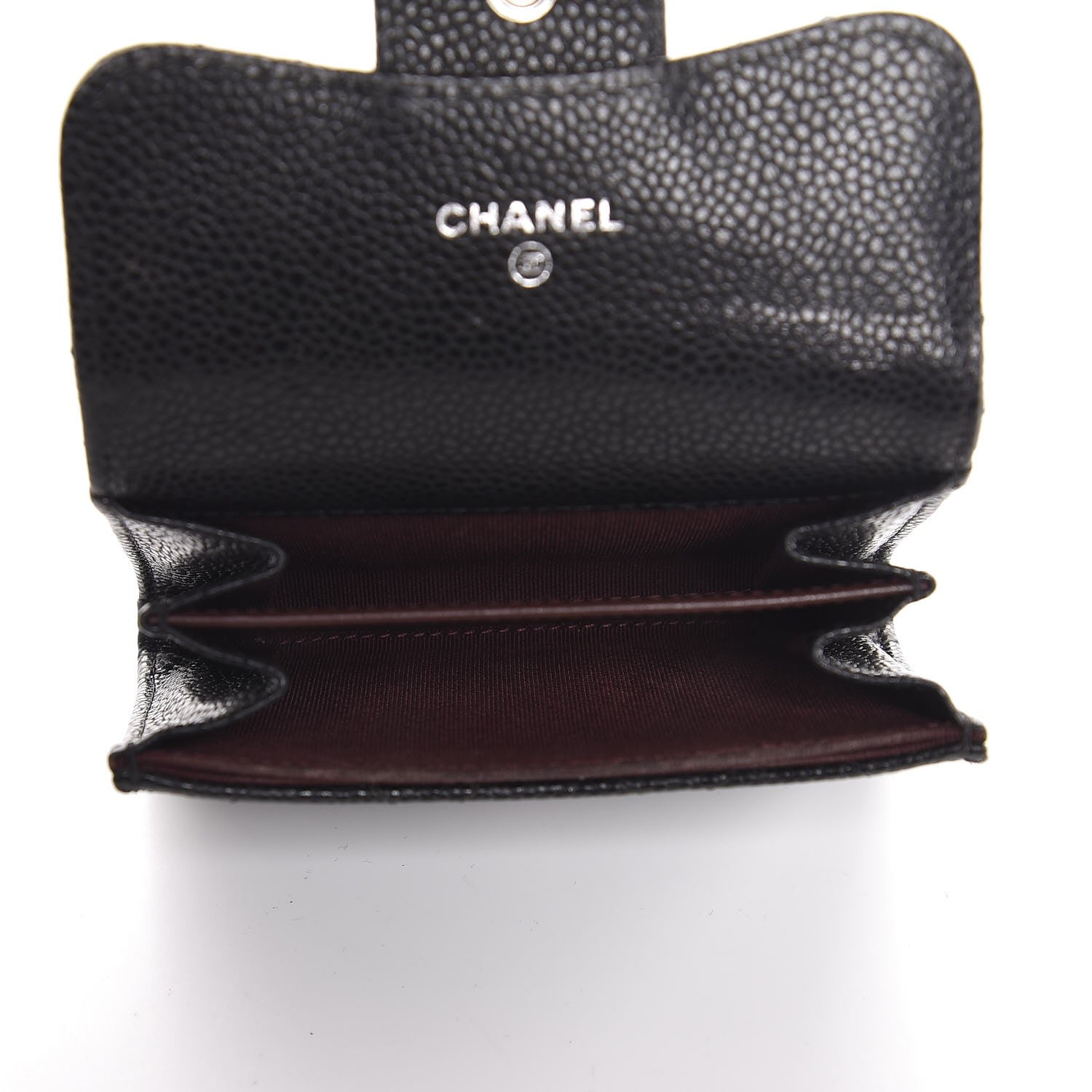 Chanel Caviar Quilted Flap Card Holder Wallet Black 5 of 8