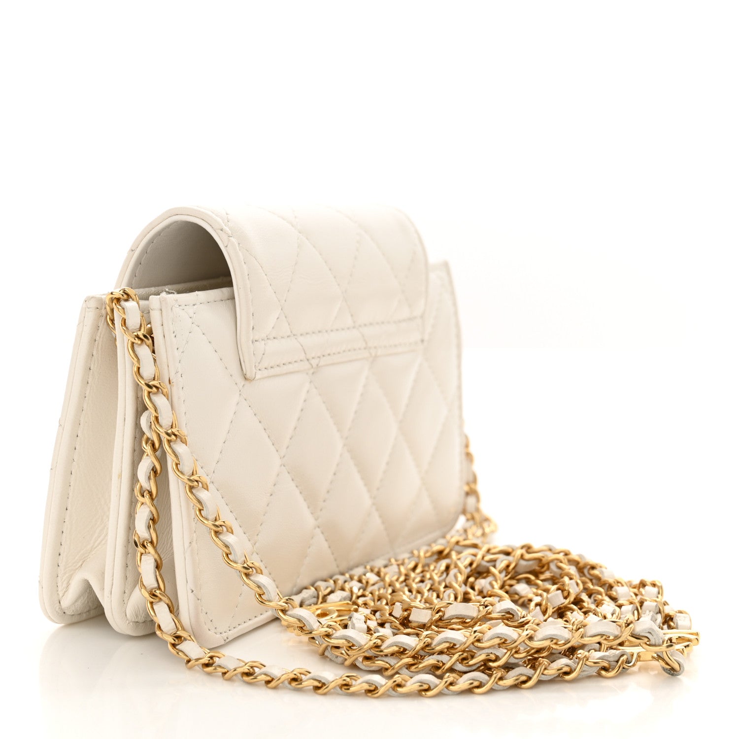 Chanel Quilted Flap With Chain White 3 of 11
