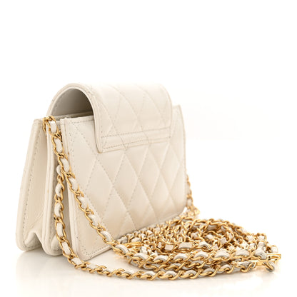 Chanel Quilted Flap With Chain White 3 of 11