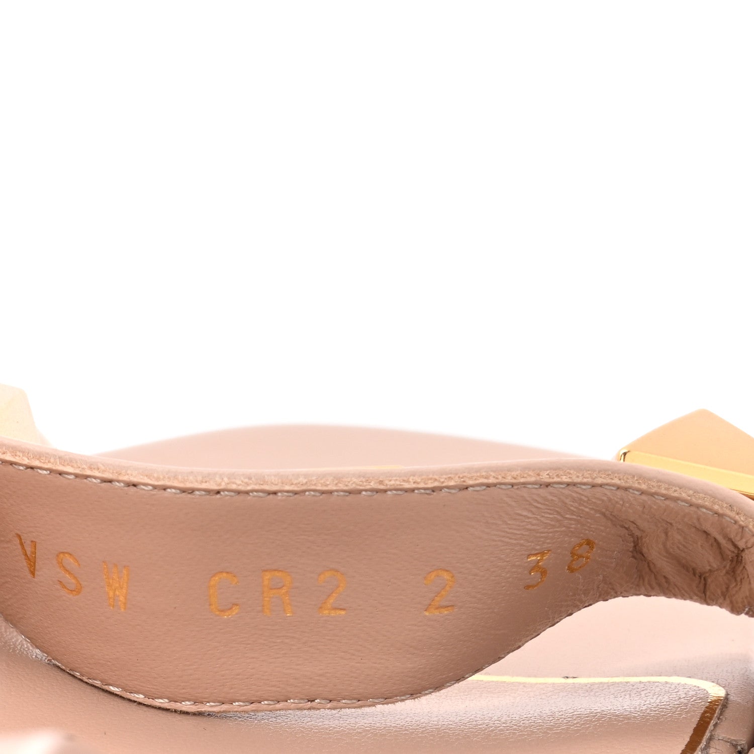 Valentino Garavani Calfskin Roman Stud 60mm Sandals 38 Rose Cannelle 8 of 10