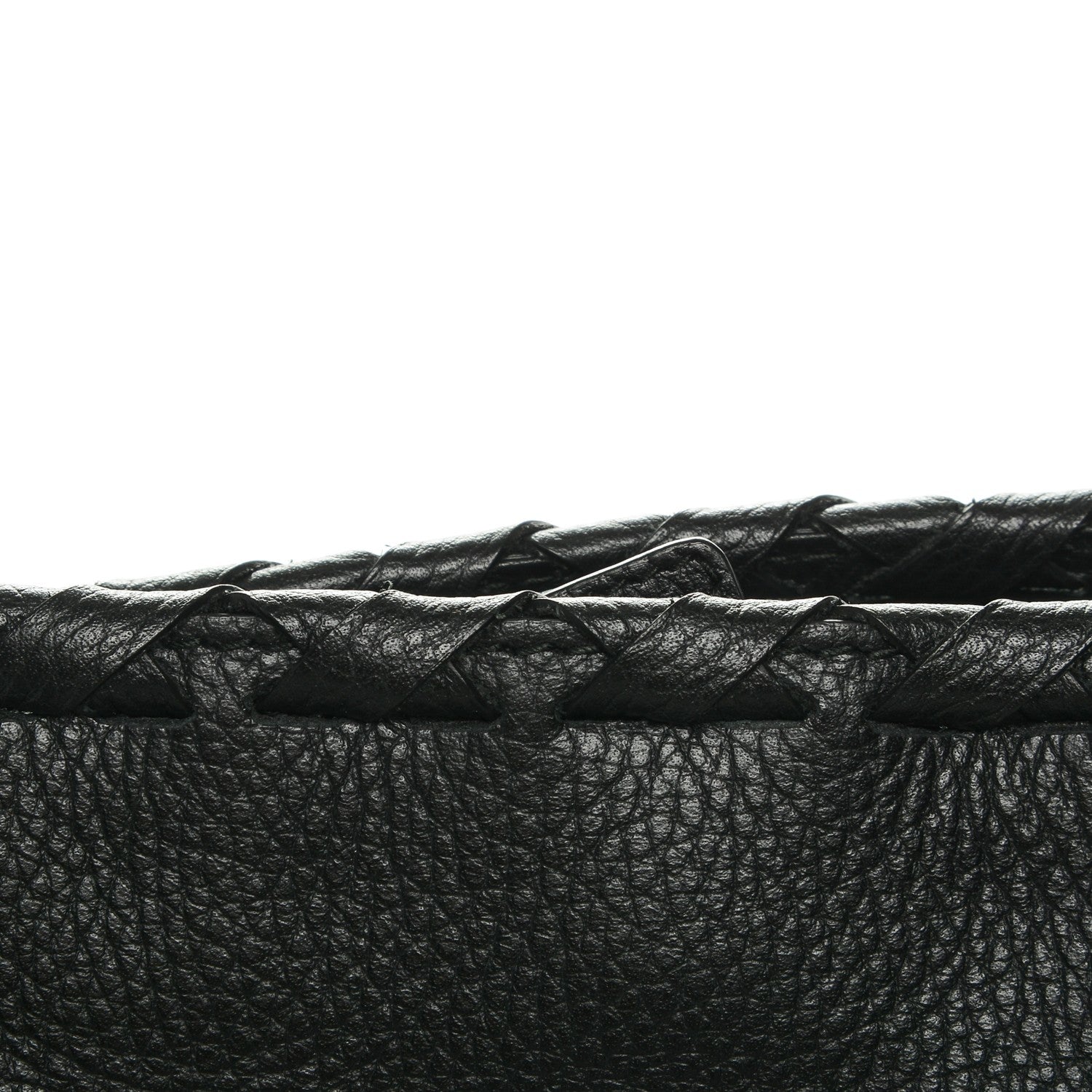 Gucci Pebbled Calfskin Bamboo Tassel Tote Black 11 of 13