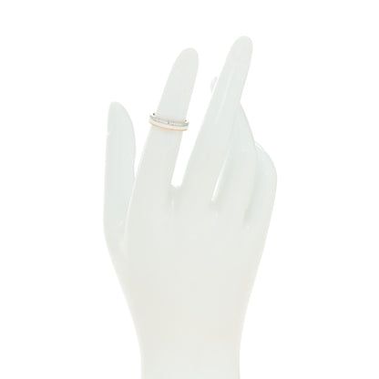 Boucheron 18K Pink White Gold Ceramic Diamond Quatre Classique Wedding Band Ring 46 3.75 2 of 6
