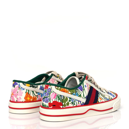 Gucci X KEN SCOTT Cotton Web Floral Womens 1977 Tennis Sneakers 38 Ivory Pink Mystic White 4 of 7