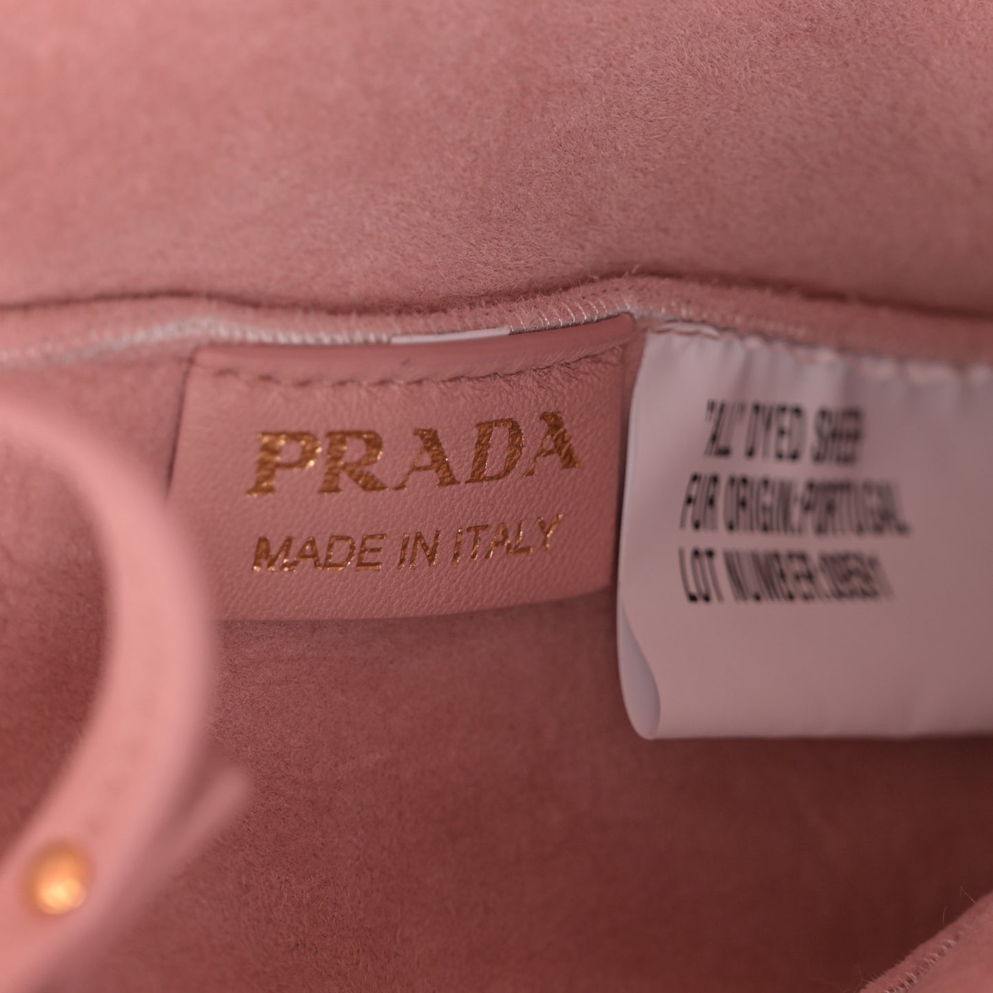 Shearling Logo Tote Bag Orchidea