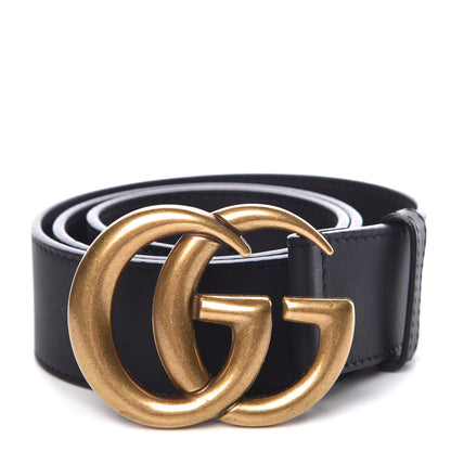 Gucci Moon Calfskin Double G 40mm Belt 75 30 Black 1 of 7