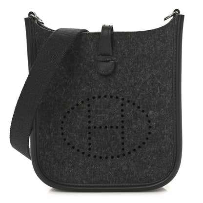 Hermes Feutre Swift Evelyne TPM Gris Moyen Black 1 of 9