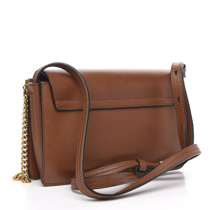 Chloe Suede Calfskin Studded Small Faye Shoulder Bag Brown 3 of 10