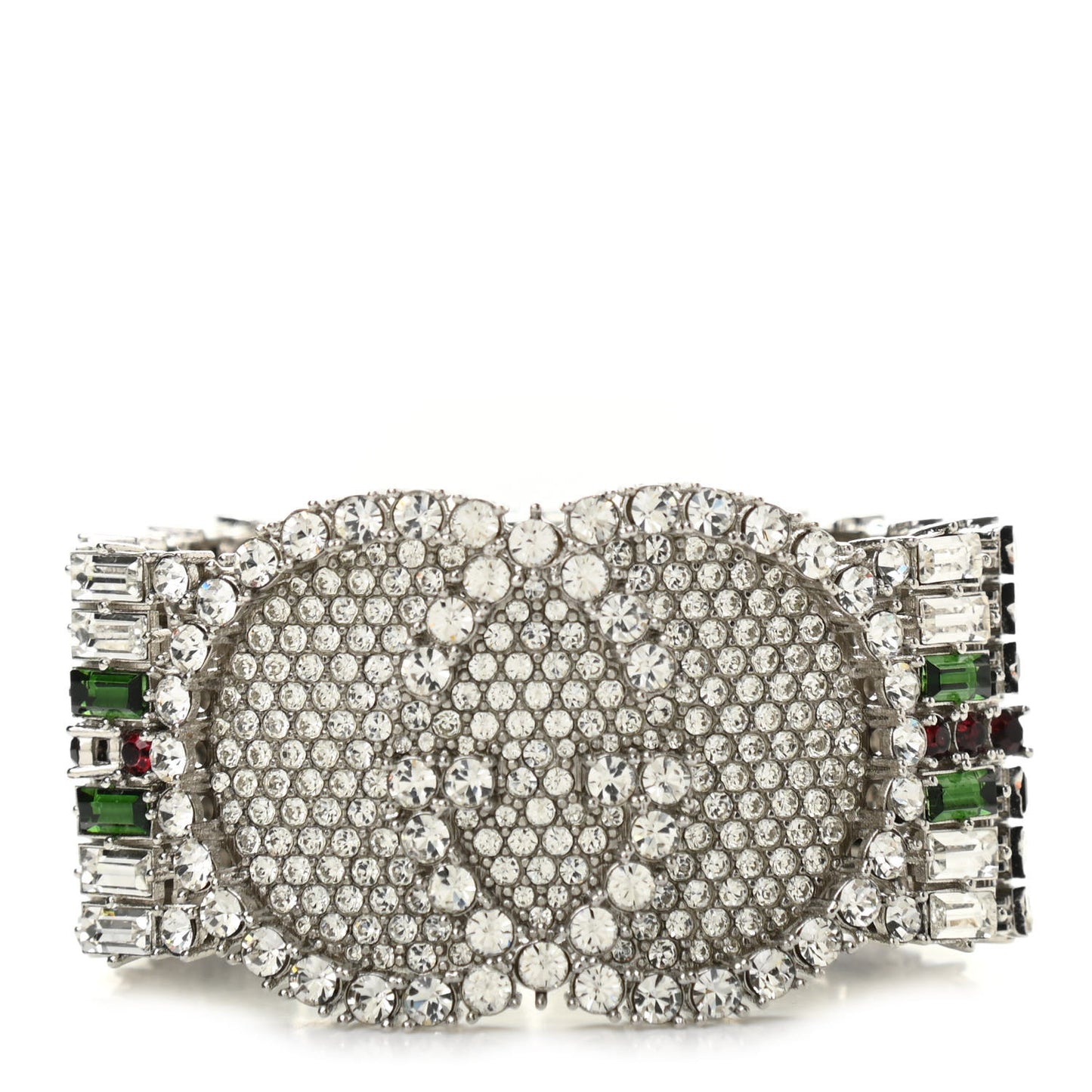 Crystals Double G Web Tennis Bracelet S Multicolor