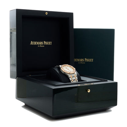 Audemars Piguet Stainless Steel 18K Rose Gold Diamond 33mm Royal Oak Quartz Watch White 67651SR.ZZ.1261SR.01 5 of 5