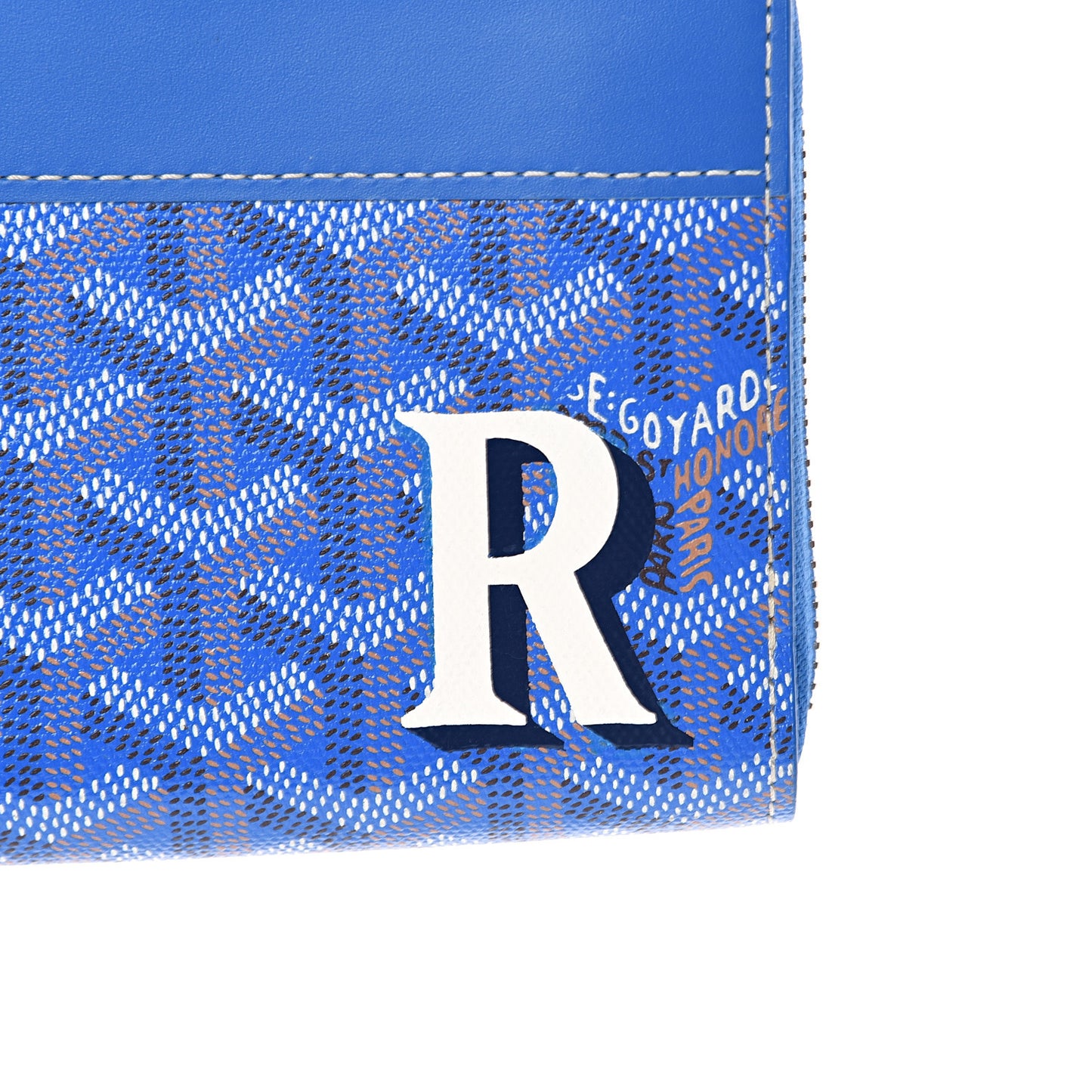 Goyardine Matignon Zip Around GM Wallet Blue