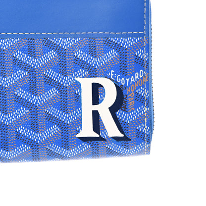 Goyard Goyardine Matignon Zip Around GM Wallet Blue 8 of 8