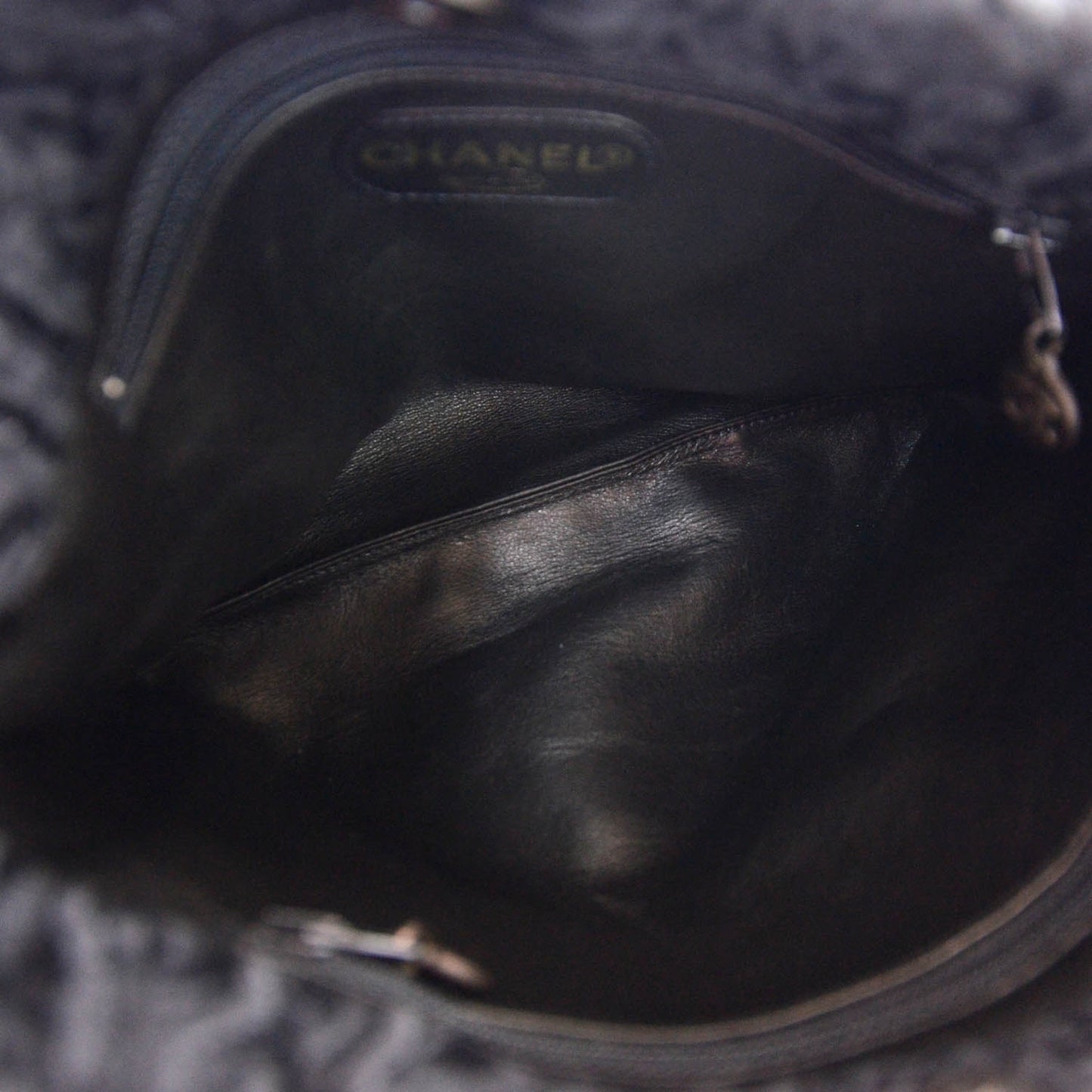 Persian Lamb Fur Tote Black