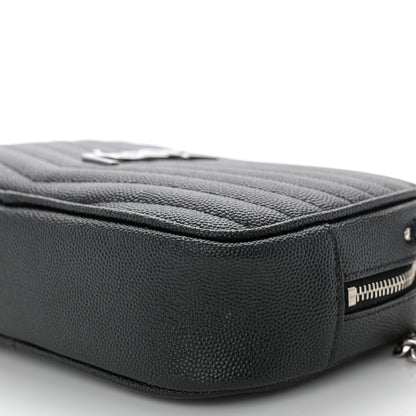 Saint Laurent Grain De Poudre Matelasse Monogram Mini Lou Camera Bag Black 10 of 10