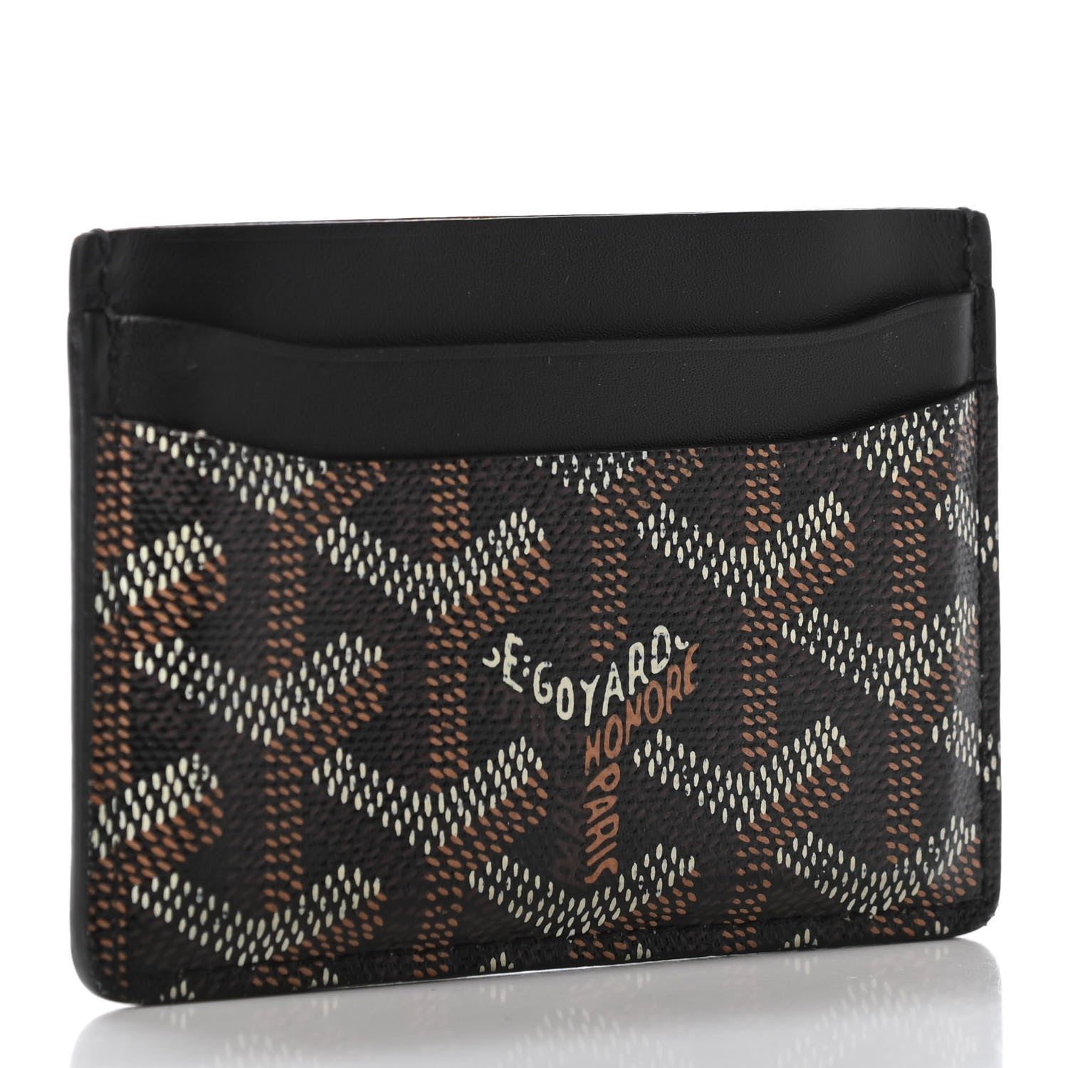 Goyard Goyardine Saint Sulpice Card Holder Black 2 of 4