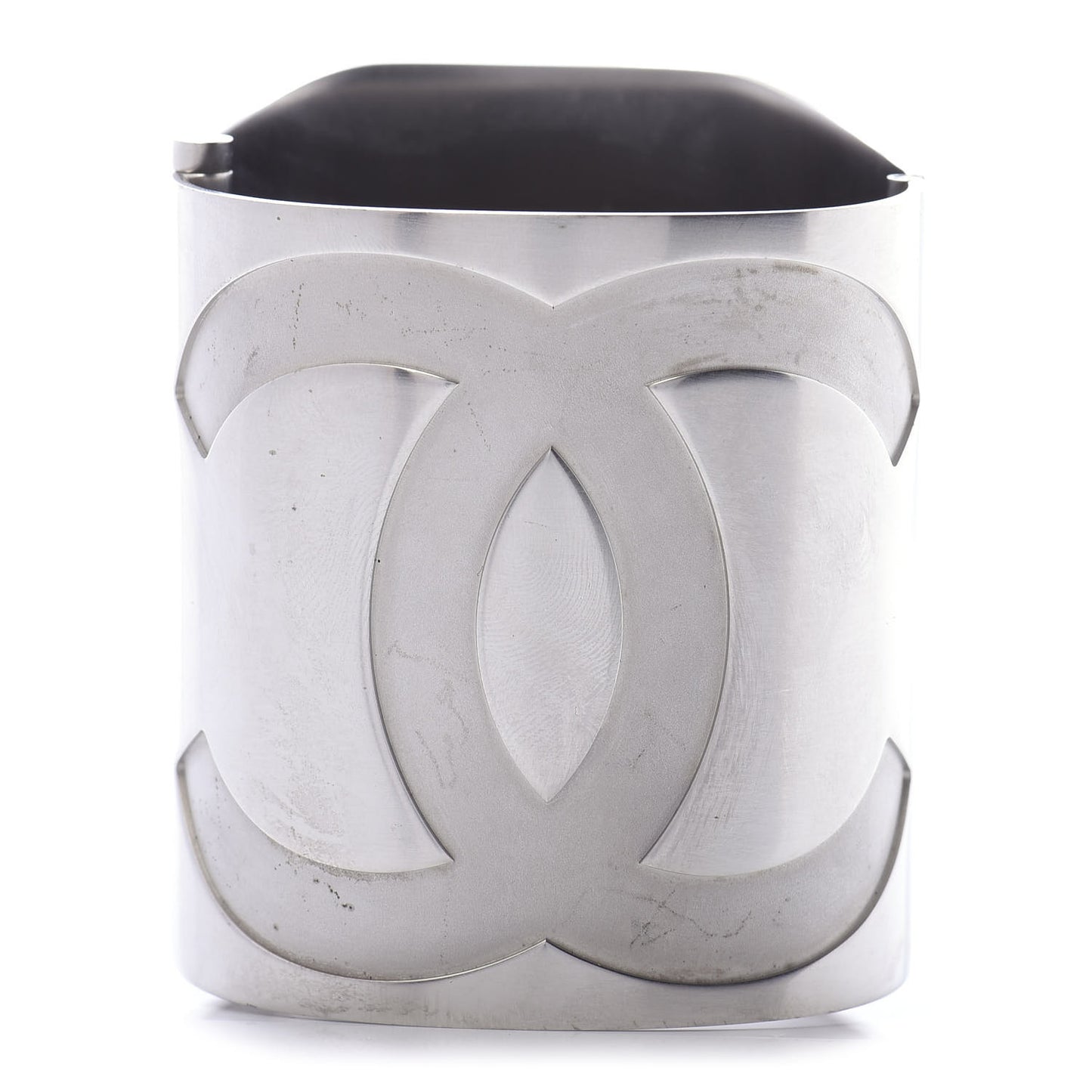 Metal Wide CC Mirror Cuff Silver