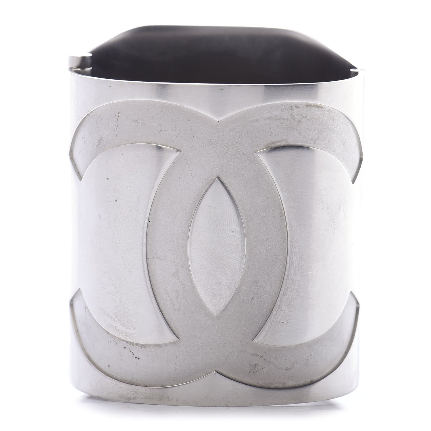 Chanel Metal Wide CC Mirror Cuff Silver 1 of 6