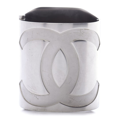 Chanel Metal Wide CC Mirror Cuff Silver 1 of 6