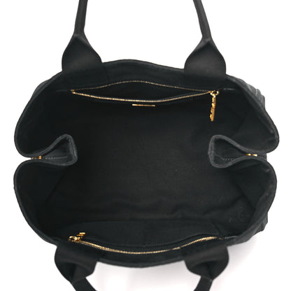 Prada Canvas Large Canapa Logo Tote Black 5 of 9