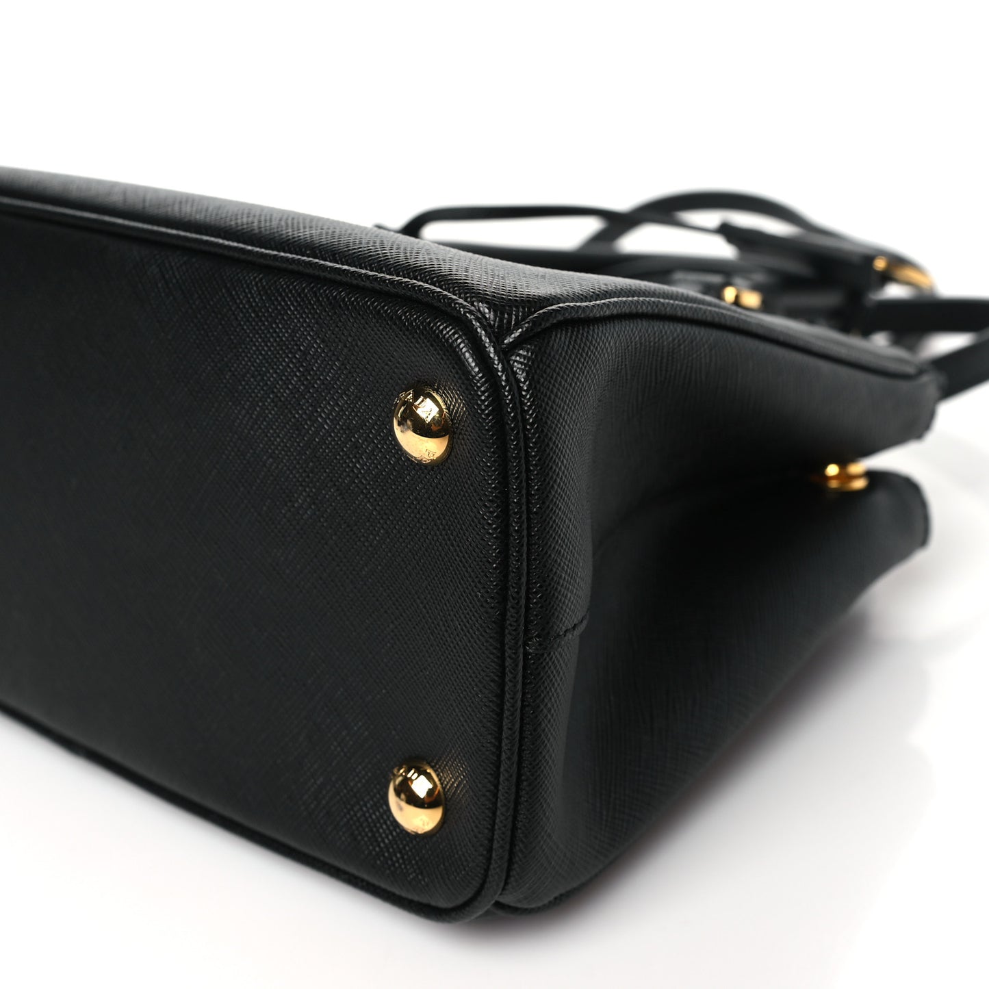 Saffiano Small Galleria Double Zip Tote Black