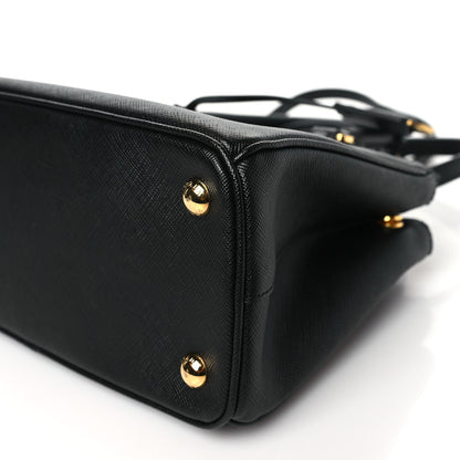 Prada Saffiano Small Galleria Double Zip Tote Black 10 of 10