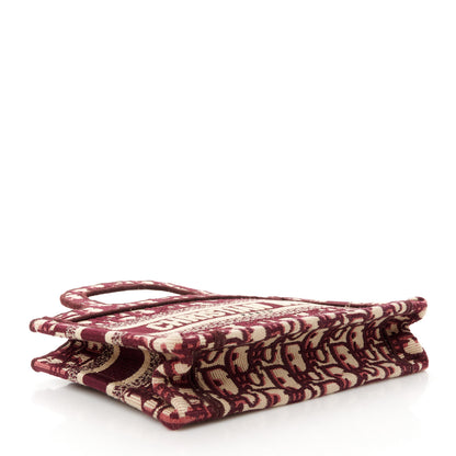 Christian Dior Oblique Mini Book Tote Burgundy Multicolor 5 of 11