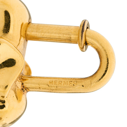 Hermes Permabrass Elephant Cadena Lock Gold 4 of 4