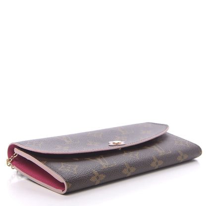 Louis Vuitton Monogram Bloom Flower Emilie Wallet 4 of 7