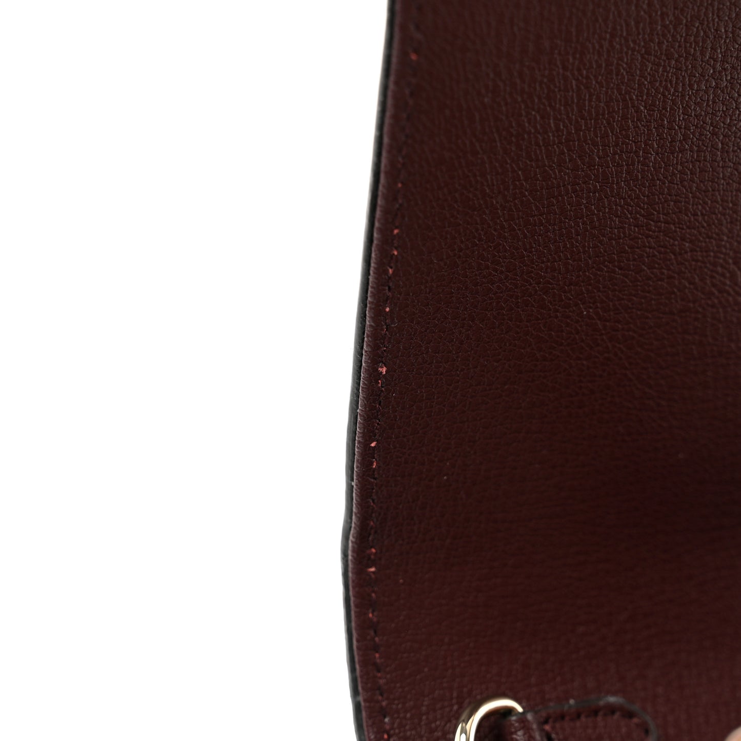 Calfskin Crocodile Embossed Palace Wallet On Chain Bordeaux