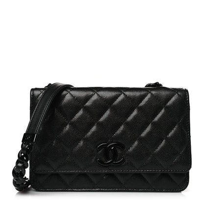 Chanel Caviar Quilted My Everything Wallet On Chain WOC Black 1 of 11