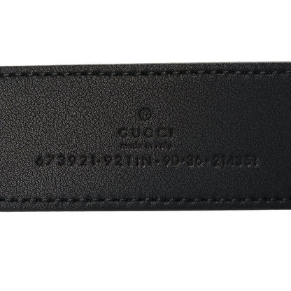 Gucci GG Supreme Monogram Plutone Calfskin 35mm Belt 90 36 Black 5 of 5