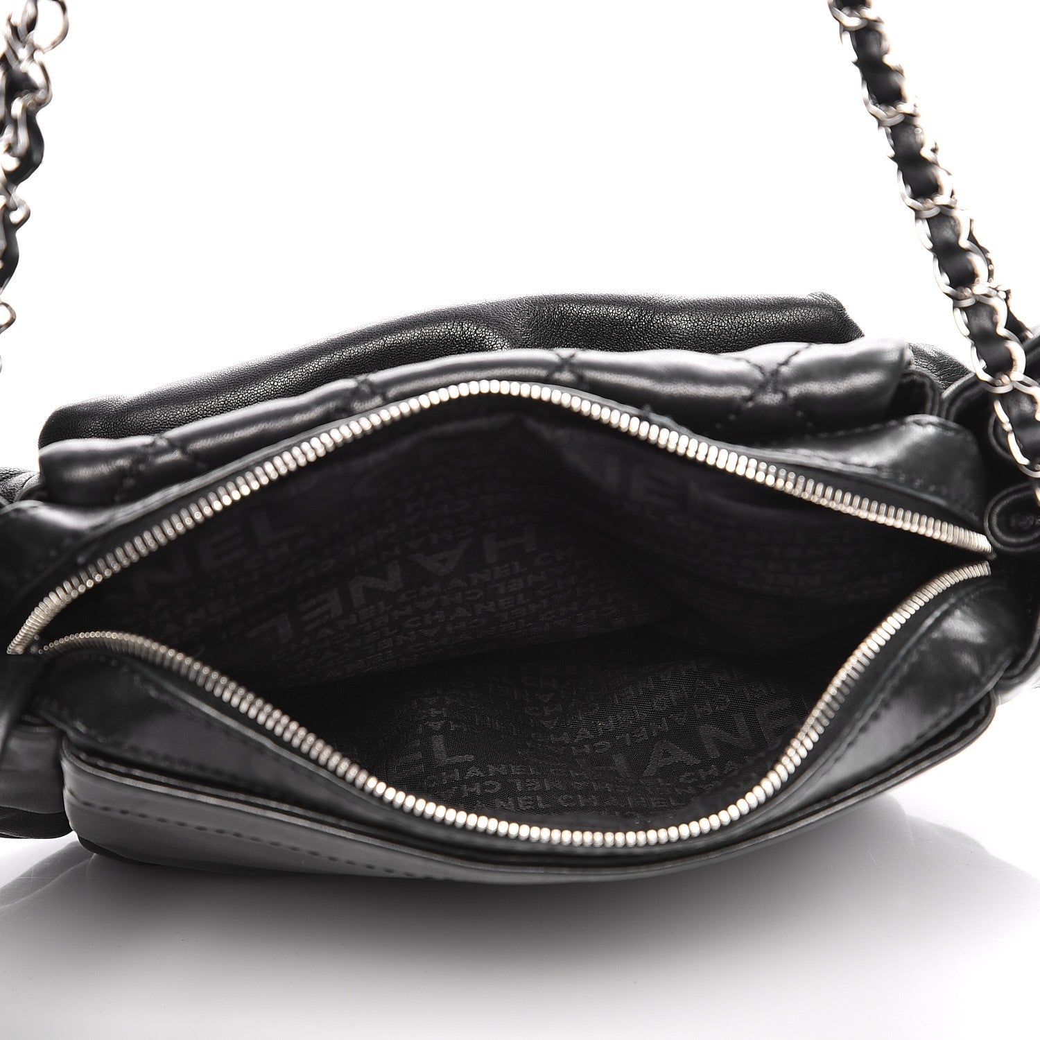 Chanel Lambskin Diamond Stitch Shoulder Bag Black 5 of 9